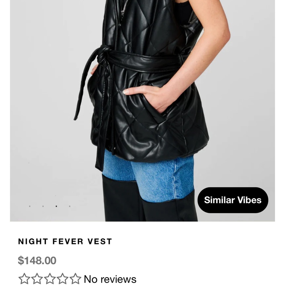 Nwt blank NYC vegan leather vest - Picture 6 of 7